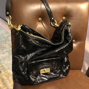 Coach Black Patent Satchel and Cross body Bag